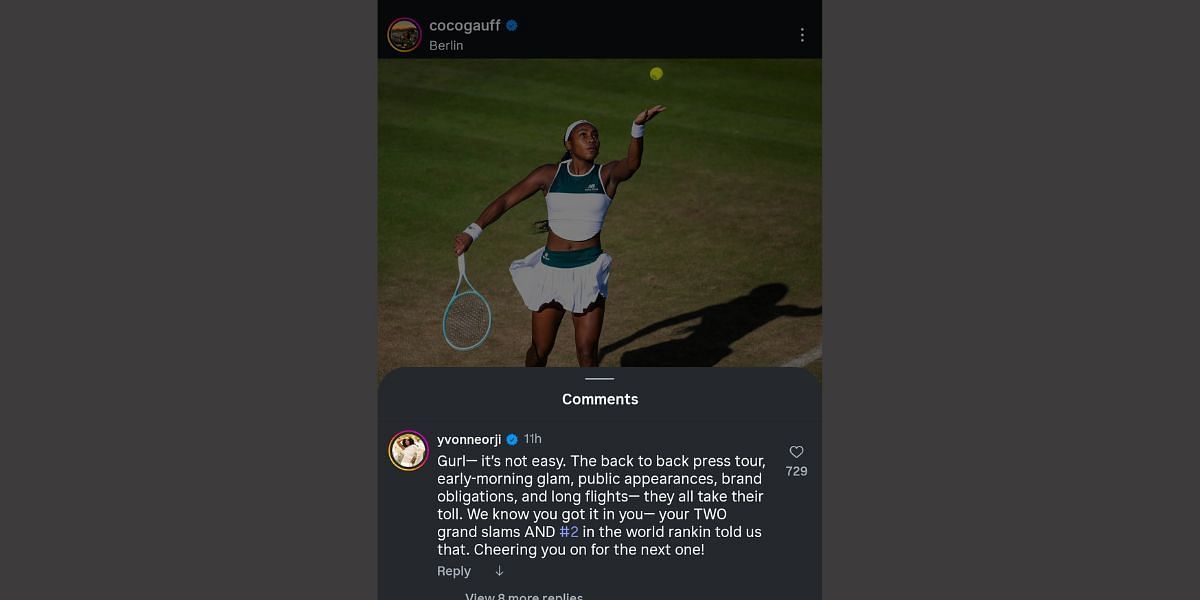 Via Coco Gauff's Instagram/@cocogauff
